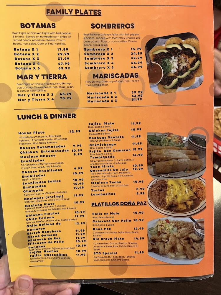 Doña Paz Mexican Restaurant Menu image 2